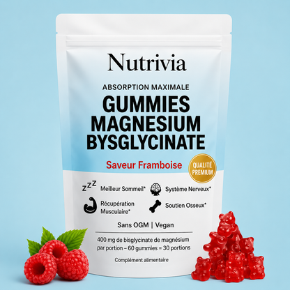 Nutrivia™ Gummies au Magnésium Bisglycinate