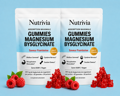 Nutrivia™ Gummies au Magnésium Bisglycinate
